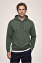 Hooded Pocketed Regular Fit Warm Cotton Basic Sweatshirt