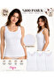Özten Women's Wide Strap Heart Printed 100% Cotton Undershirt 3-Pack