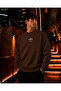 Men's Minimal Lightning Lightning Detail Crew Neck Casual Regular Fit Sweatshirt