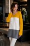 Women's Front and Back V-Neck Bat Sleeve Long Sleeve Thessaloniki Knit Colorful Soft Stylish Comfortable Daily Yellow White Gray Knitwear Sweater - 2