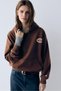 Kapüşonlu grafik sweatshirt