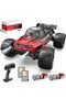 9500E 1:16 Scale All Terrain RC Car, 4x4 High Speed 40 KPH RC Truck, 2.4Ghz Remote Control Truck with 2 Batteries, Off-Road Monster Truck for Adults Kids - 8