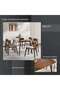 Zion 1+6 Dining Set Solid Wood - Brown Grey - 5