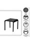 Pilar Outdoor Balcony Set-black - 4