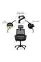 Fortis Office High Back Chair Mesh Fabric - Black - 6