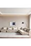 Macrame Corner Sofa Set - Beige - 3