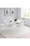 Arith 1+4 Dining Set Sintered Stone - White & Cream - 2