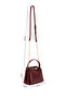 Women's Faux Leather Burgundy Shoulder Bag - 2
