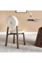 Aarin Dining Chair - Beige & Walnut - 3