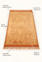 Soft Velvet Textured Prayer Mat - Patterned Tufted Prayer Mat - 4