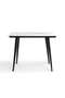 Lukenz 4 Seater Dining Table Marble - White & Black - 6