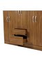 Flash 6 Door Wardrobe - Light Brown - 7