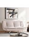 Parisa Sofa Bed - Beige & Silver