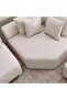 Aycox Corner Sofa Set - Beige - 4