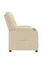 Fotoliu rabatabil, crem, material textil - 4