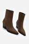 Women's Pointed Toe Western Boots Forne Light Brown Suede - 5