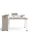 Shanil Office Work Station For 2 Person Melamine - Beige & White - 8