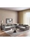 Reem Left Arm Modular Chaise- Grey - 6