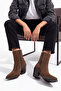 Women's Pointed Toe Western Boots Forne Light Brown Suede - 4