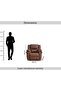 Hireem Single Seater Recliner Sofa - Brown - 6