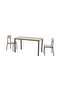 MEROLE 1+6 DINING SET - BROWN BLACK - 4