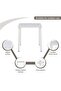 Saforaa Outdoor Dining Table - White - 6