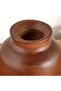 Pecan Wooden Decor Vase 14x14x21cm - Brown - 2