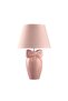 Belle E27 Ceramic Ribbon Table Lamp 32.5x52.5cm - Pink - 4
