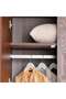Casavelle 6 Door Wardrobe With Mirror - Walnut - 4