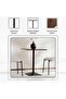 Aparia 2 Seater Dining Table Square Wood - Dark Brown - 6