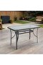 Abril Outdoor Glass Table - Grey