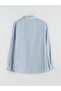 Blue Regular Fit Striped Men's Shirt - 6