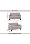 Lilac 2 Seater Sofa - 7