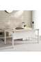 Leno Office Desk 160cm -white Oak Top