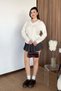 Women's V-Neck Casual Knitwear Stone - 27K 2571