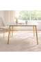 Arith 1+4 Dining Set Sintered Stone - Beige & Gold