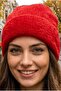 Women's Folded Soft Textured Plush Winter Knitwear Beanie - 5
