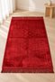 Soft Velvet Textured Prayer Mat - Patterned Tufted Prayer Mat - 2