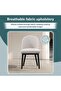 Orion Dining Chair Fabric - Light Grey & Black - 8