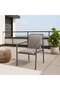 Cico Aluminium Dining Stacking Chair-grey