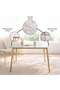 Arith 1+4 Dining Set Sintered Stone - Beige & Gold - 8