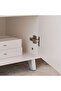 Eloura Office Desk Left Side Return 200cm W- White - 6