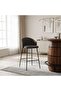 Mela Bar Chair - Grey Black