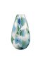 Pierre Glass Handpainted Flecked Vase Frosted 21x13x38cm - Blue - 3