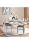 Redley 1+6 Dining Set Solid Wood - White