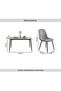 Arith 1+6 Dining Set Sintered Stone - Grey & Black - 8
