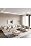 Macrame Armless Sofa Beige~beige - 7