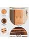 Enstatite 4 Door Wardrobe With 2 Drawers-brown - 4