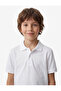 Cotton Buttoned Short Sleeve Basic Polo Collar School T-Shirt - 2