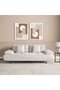 Capitonne 3 Seater Sofa- Light Beige - 3